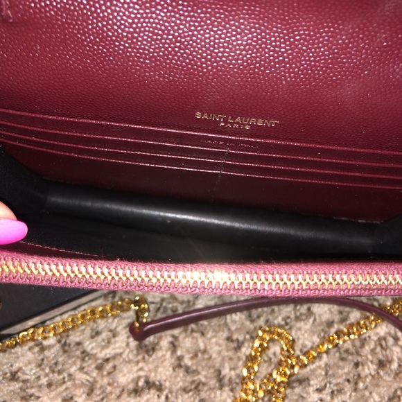 ‼️SOLD‼️ MONOGRAM CHAIN WALLET IN GRAIN DE POUDRE - Picture 7 of 8